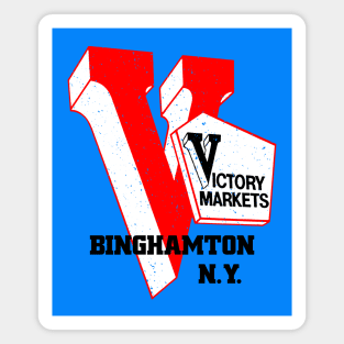 Victory Market Former Binghamton NY Grocery Store Logo Magnet